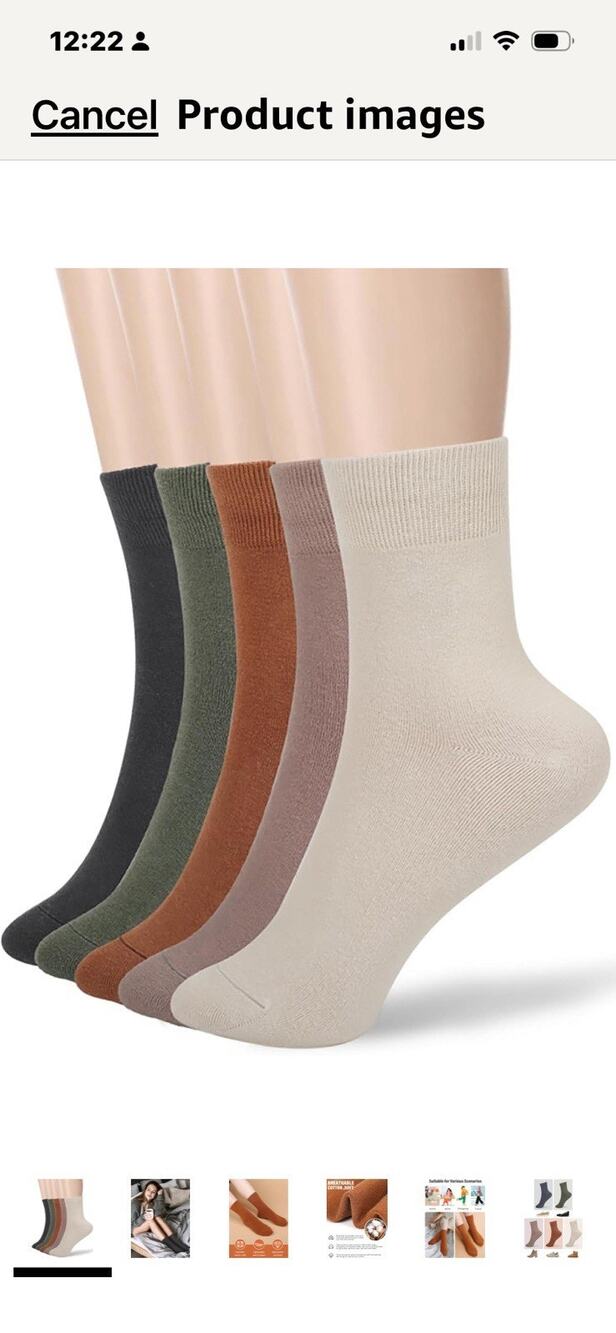Women Thin Cotton Socks Soft Cozy Socks Cute Ankle Crew Socks 5 Pairs